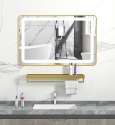 LED Bathroom Mirror with shelf